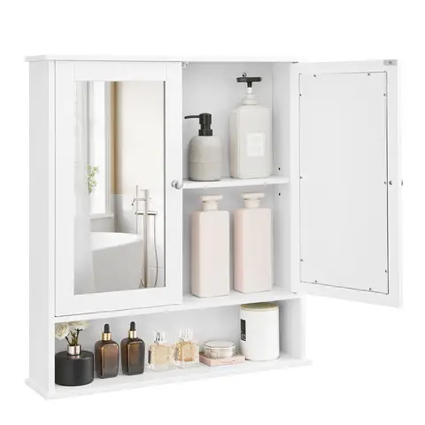 VASAGLE Mirror Cabinet, 65x15x75cm