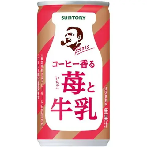 Suntory Boss Strawberry with Milk Coffee  185g