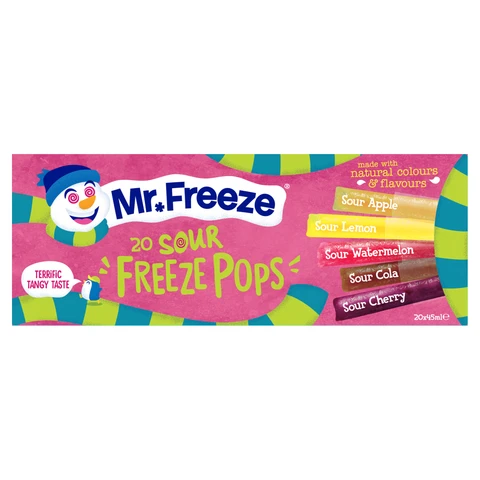 Mr Freeze Sour Free Pops 20 x 45ml