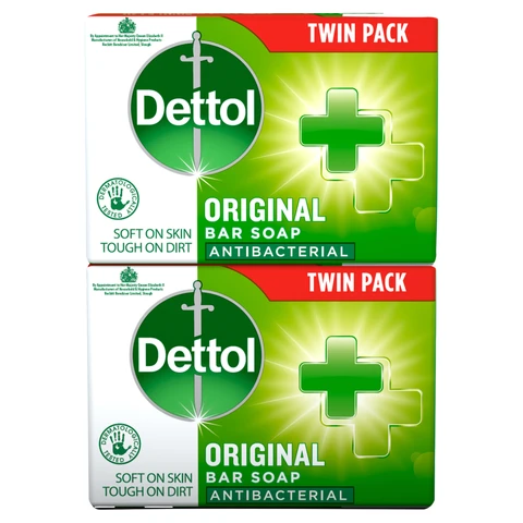 Dettol Antibacterial Bar Soap Original Twin Pack 2x100g