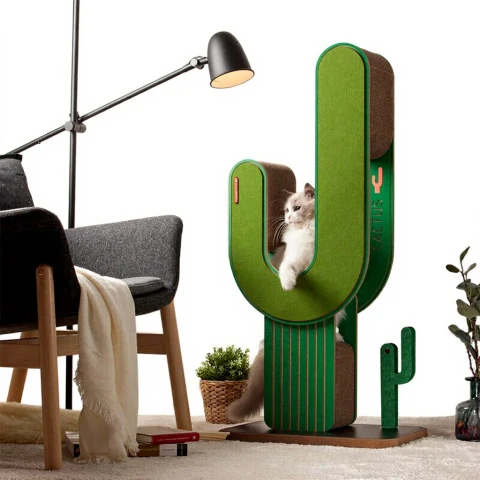 Coneko Großes Kaktus Katzenklettergerüst