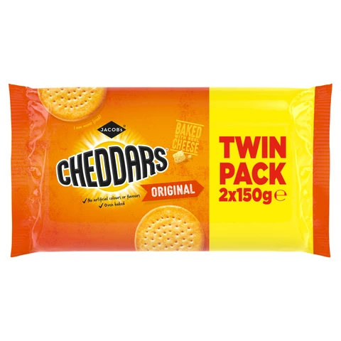 Jacobs Cheddars Original Twin Pack 300g