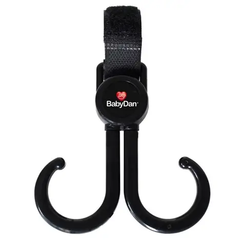 BabyDan Double Stroller Hook Black 70g
