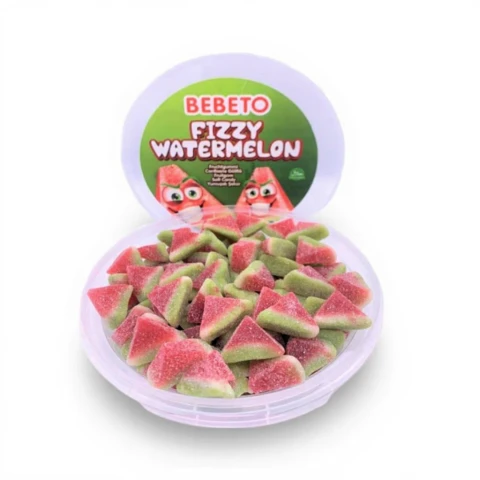 Bebeto Fizzy Watermelon, Fruchtgummi Wassermelone, 300g