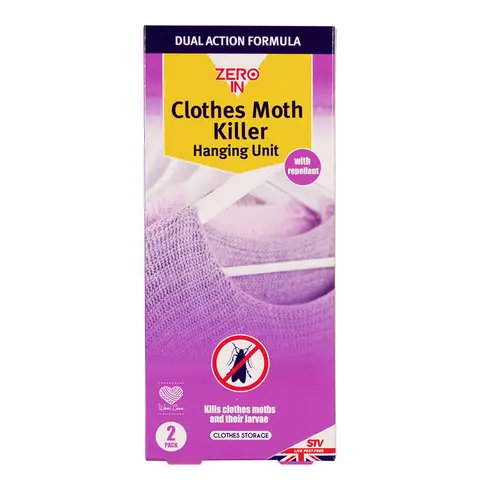 Zero In Moth Killer Hanging Unit 2pk