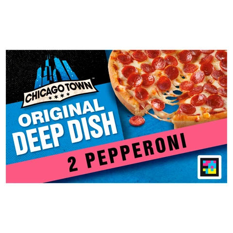 Chicago Town 2 Pepperoni Original Deep Dish Pizza 2 x 155g (310g)