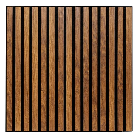 Colva decorative wall panel 240 x 60 MDF dark wood effect