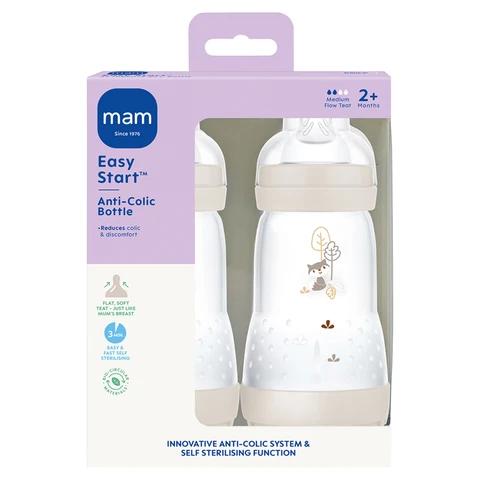 MAM Anti Colic Bottle 260ml 2 Pack