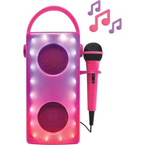 Lexibook - Luminous Wireless Speaker with Microphone - Pink