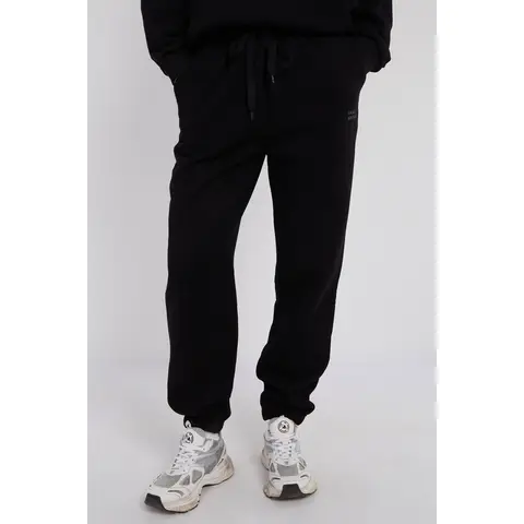 Third Avenue High-Rise Relaxed Fleece Joggers, Black, L Size