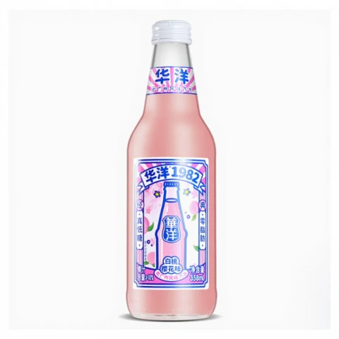 Huayang1982 Huayang 1982 Boisson Soda au Jus Saveur Pêche Blanche et Cerise 358