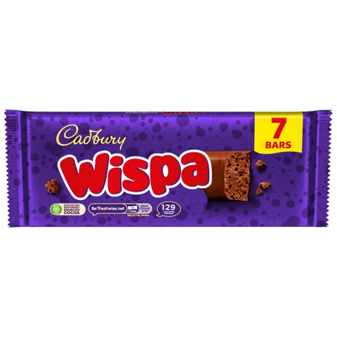 Cadbury Wispa 7 Bars 165.9g