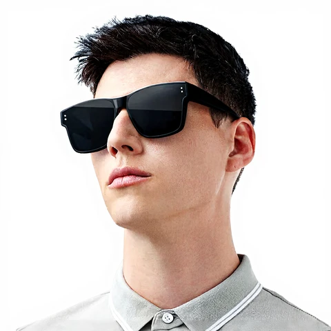 ochama×J.ZAO High Definition Nylon Polarized Sunglasses - For Nearsighted Glasses - Men & Women Kit Mirror