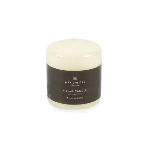 Wax Lyrical Pillar Candle Unscented Ivory 7x8cm