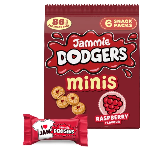 Jammie Dodgers Minis 6 Snack Packs 120g