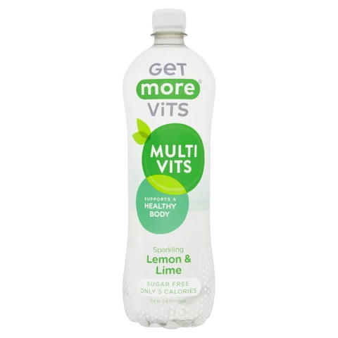get More Vits Multivitamins Sparkling Lemon & Lime 1L