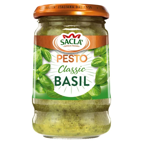 Sacla Italia Classic Basil Pesto 190g