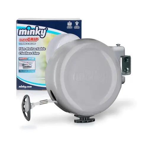 Minky sureGRIP 15m Ret retractable Clothes Washing Line
