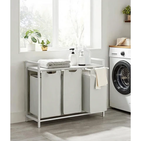 Wasmand Vakken, Wasmand met Plank, Wasbox, Waszak van Oxford Stof Uitneembaar