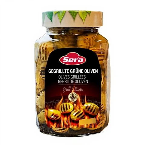 Gegrillte Grüne Oliven Türkisch, 720 ml