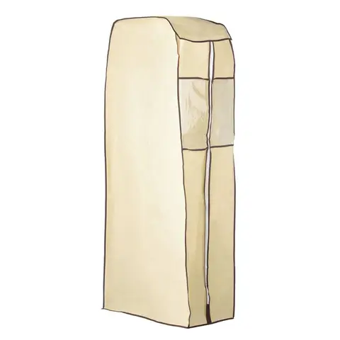 Essentials by Premier Cream Polyester Covered Hanging Wardrobe