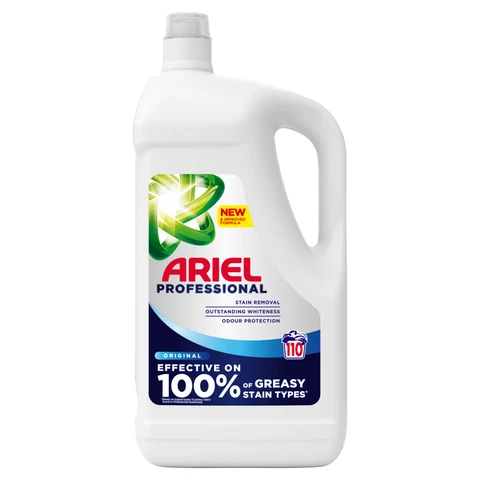 Ariel Professional Washing Liquid Laundry Detergent Original 110 Washes, 4.95l
