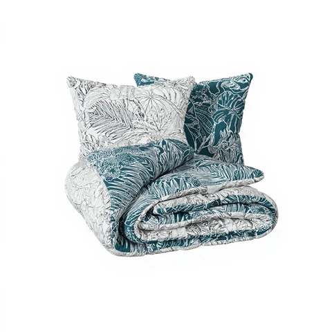 Jungle Schwarz-Weiß Bettwäsche-Set 260x240cm