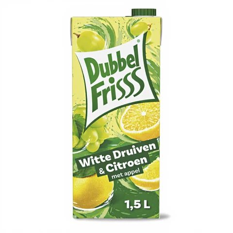 Dubbel Frisss Weißer Traube Zitrone Fruchtlimonade 1,5L
