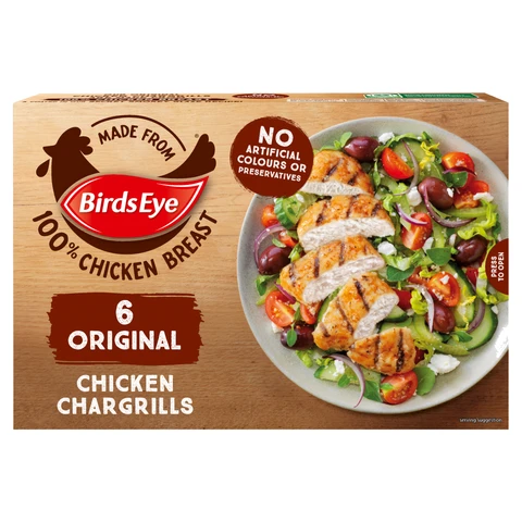 Birds Eye 6 Original Chicken Chargrills 510g