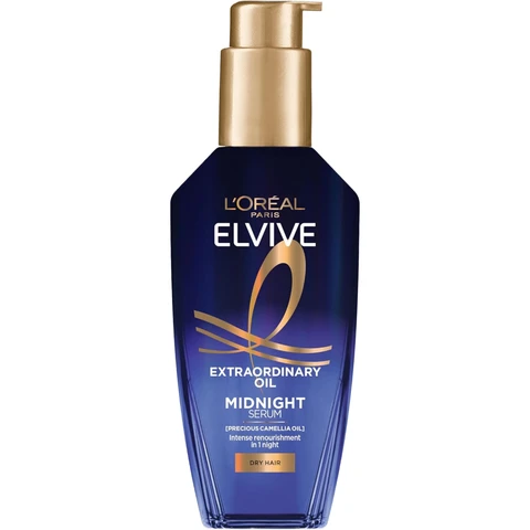 L'Oreal Paris Elvive Extraordinary Oil Midnight Serum Renourishing Hair Treatment 100ml