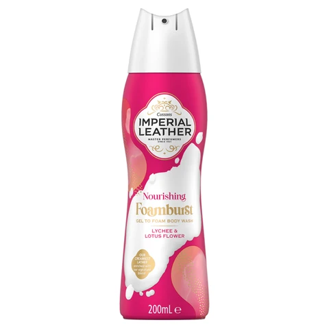 Imperial Leather Nourishing Foamburst Gel to Foam Body Wash Lychee & Lotus Flower 200ml