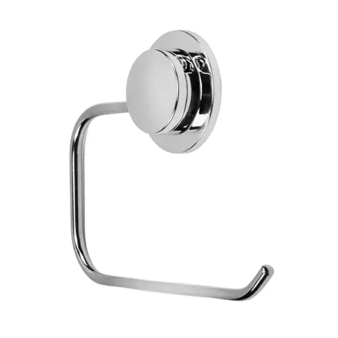 Croydex Stick 'n' Lock Toilet Roll Holder - Chrome