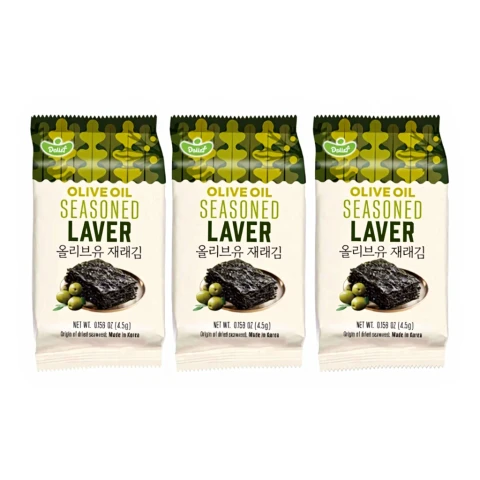 Delief Mit Olivenöl gewürzte Nori-Algen HALAL 4,5 g x 3