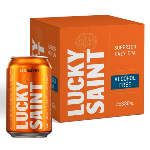 Lucky Saint Alcohol Free Hazy IPA 4 X 330ml