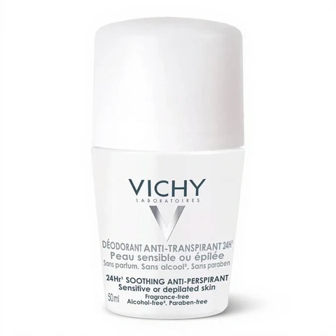 Vichy Deo Antitranspirant 48H Roll-On Weißer Deckel 50 ml