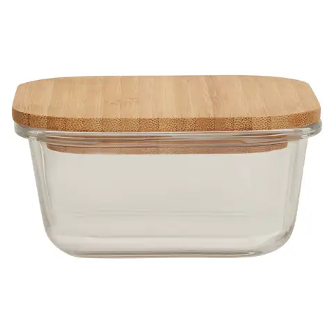 Maison by Premier 520ml Glass Container With Bamboo Lid