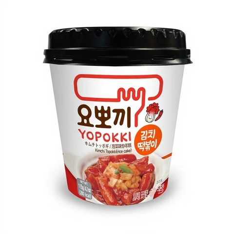 Yopokki Korea Instant Rijstcakestaafjes Kimchi-smaak 115 g
