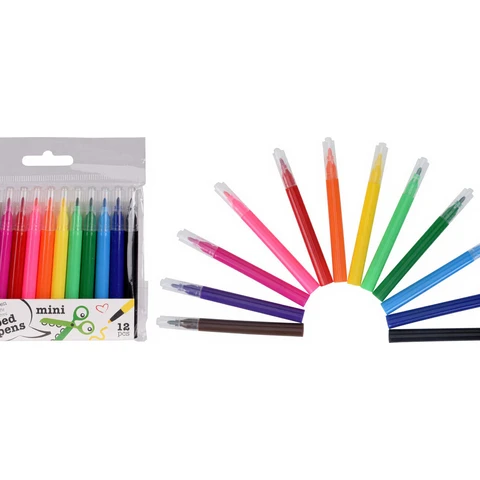 Lot de 12 mini marqueurs