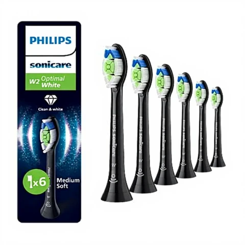 Pièces de rechange de tête de brosse à dents Philips Sonicare HX6066/88, 6 pièces