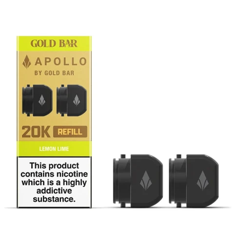 Gold Bar Apollo Prefilled Pod & Refill / 20mg Lemon Lime