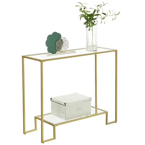 VASAGLE Console Table 1 Shelf  Steel, Particleboard.