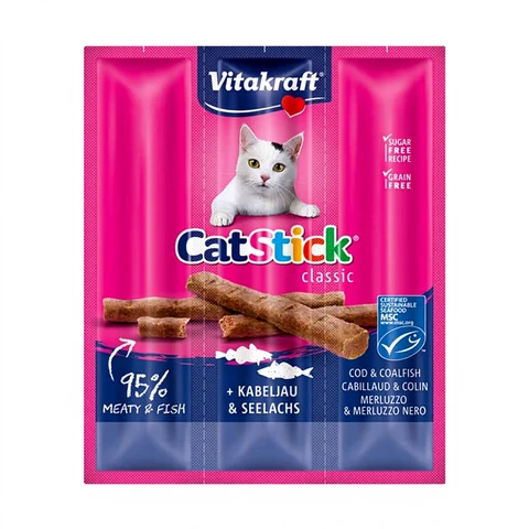 vitakraft - Katzenstick mit Kabeljau und Kohlfisch
