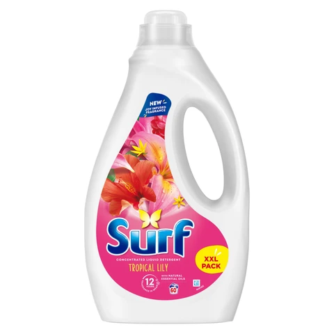 Surf Liquid Laundry Detergent, Tropical Lily, 60 Washes, 1.650l