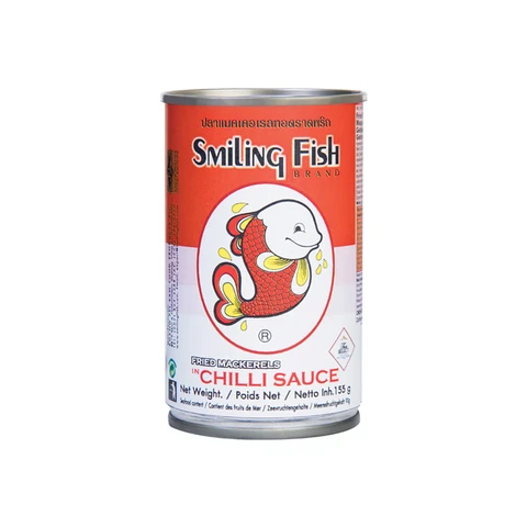 Smiling Fish Gebratene Makrelen in Chilisauce 155g