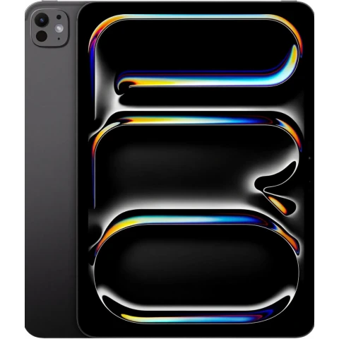 Apple iPad Pro 11 Zoll (M4): Ultra Retina XDR Display, 256 GB Speicher, 12 MP Frontkamera im Querformat / 12 MP Rückkamera, LiDAR-Scanner, Wi-Fi 6E, Face ID, Akku mit ganztägiger Laufzeit, Standardglas – Space Black