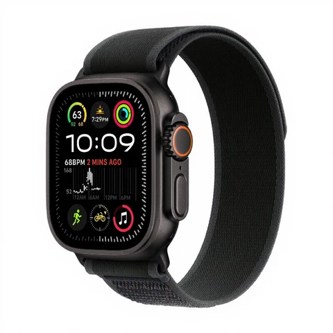 Apple Watch Ultra 2 TC Noir Bracelet Trail Noir M/L