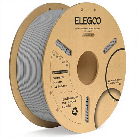 Elgoo PLA+ Filament  1kg Paper Spool-Grey(10 spools/ctn)