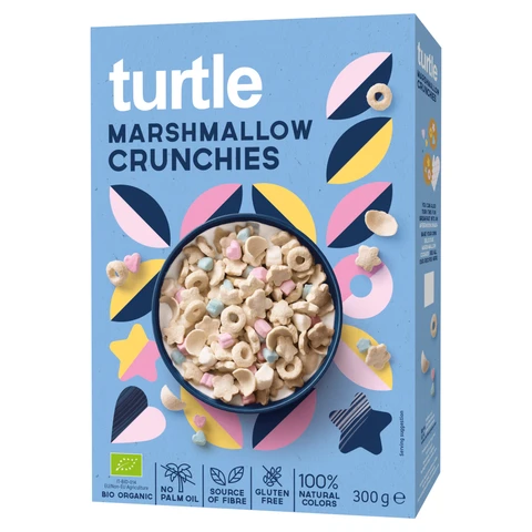 Turtle Organic Marshmallow Crunchies 300g