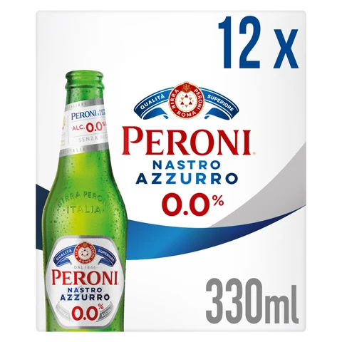 PERONI Zero Bottle 12 x 330ml (ABV 0.0%)