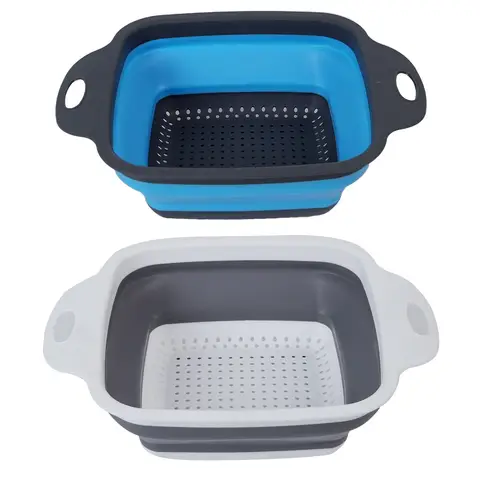 Ideal Kitchen Collapsible Silicone Colander Square